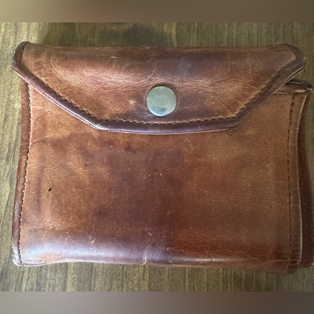 Mens Vintage distressed Western billfold wallet Awesome!